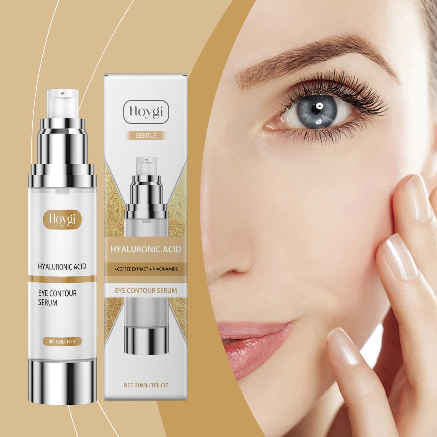 Eye Contour Serum con Ácido Hialurónico y Niacinamida – Xyrose