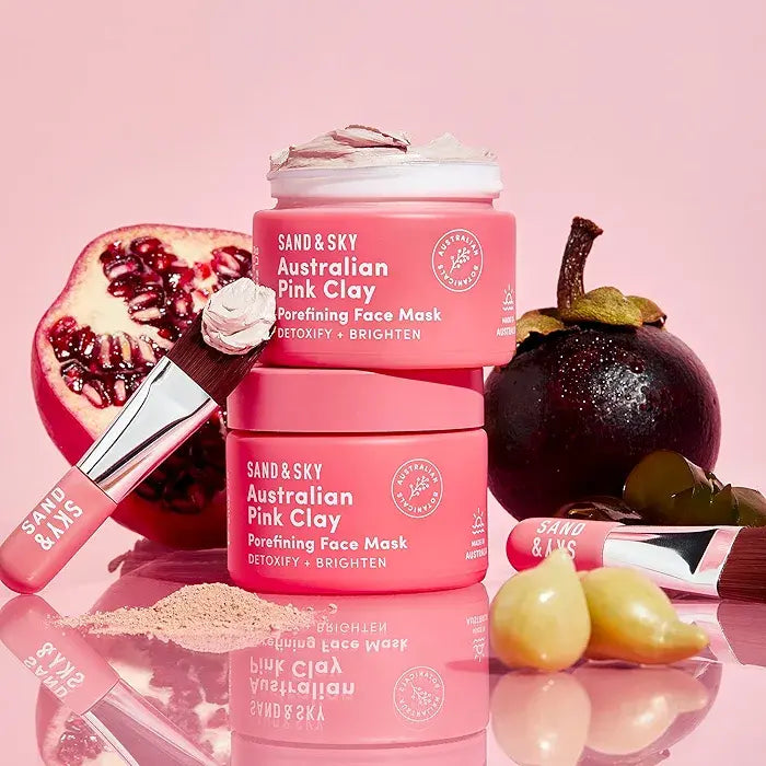 Sand & Sky Clay Mask – Detox Facial con Arcilla Rosa