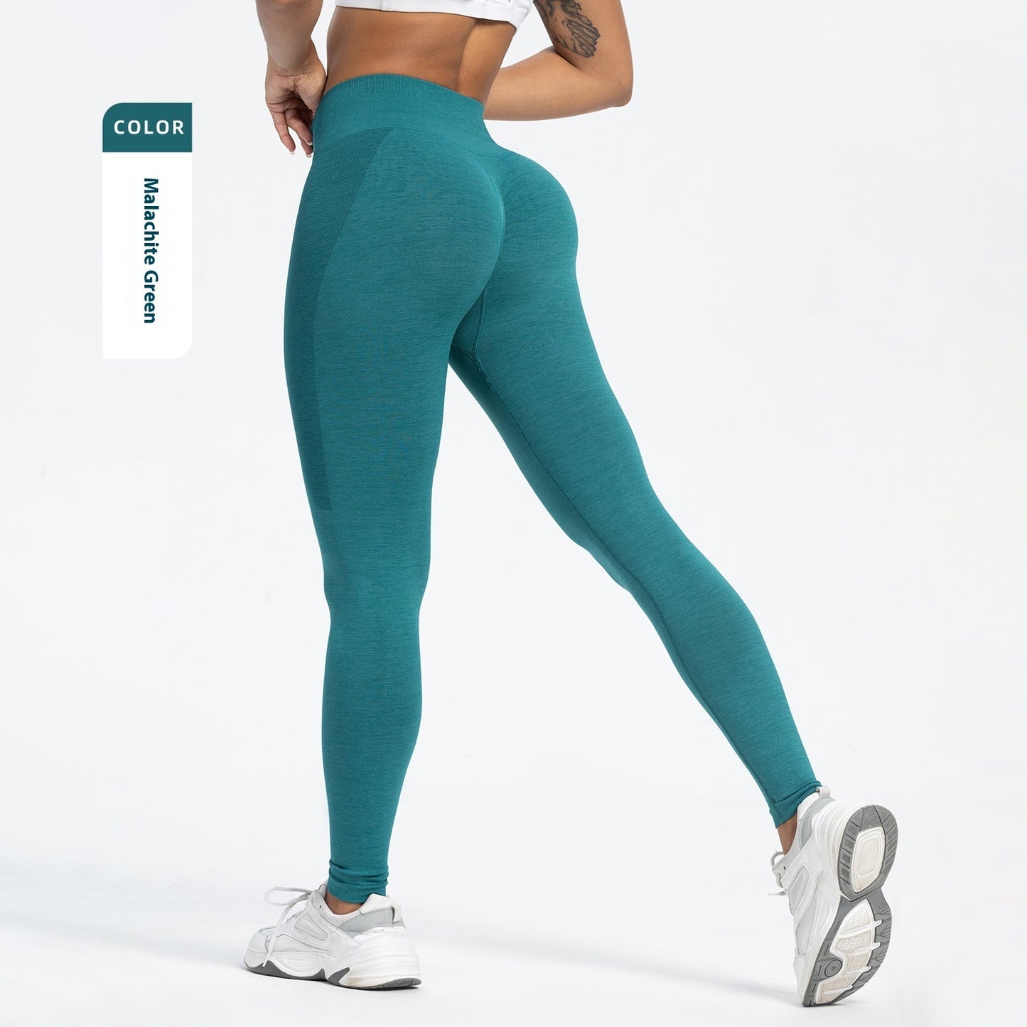 Women's Sports Fitness Pants Seamless Hip Raise High Waist Yoga Pants