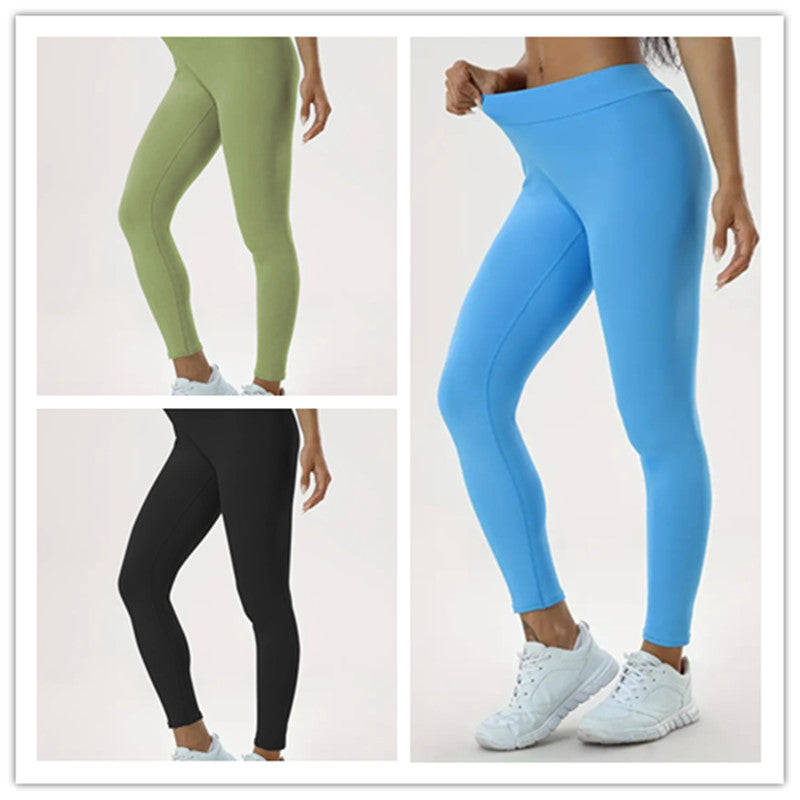 Pantalones de Yoga para Mujer – Cintura Alta, Elásticos y Ajustados para Fitness.