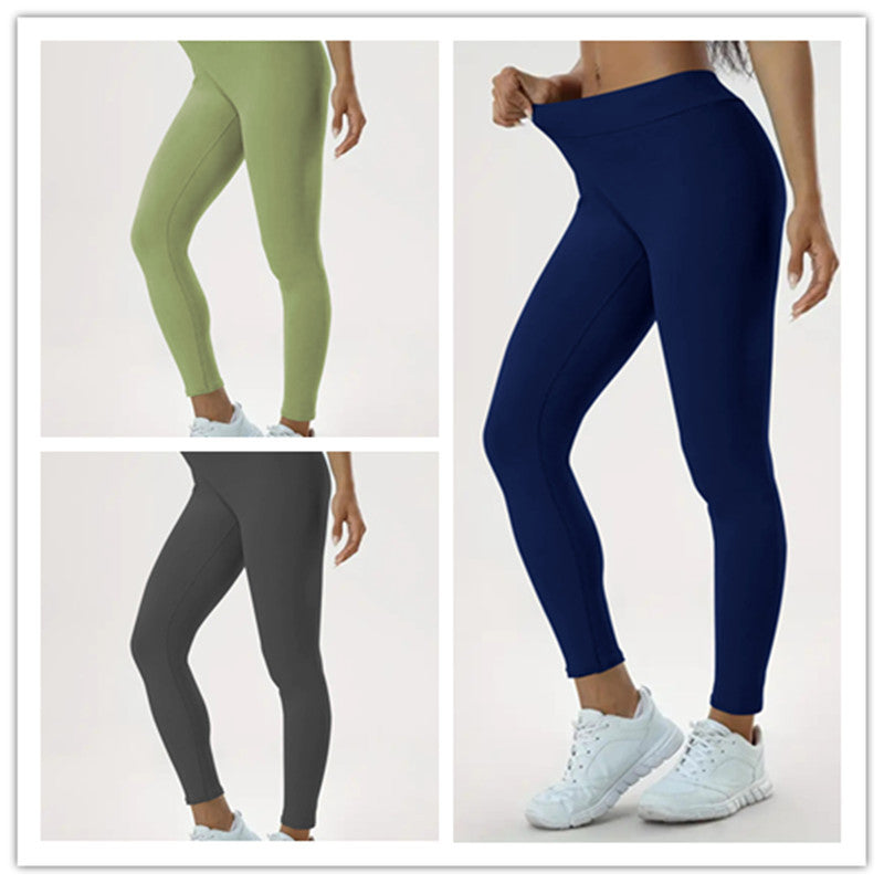 Pantalones de Yoga para Mujer – Cintura Alta, Elásticos y Ajustados para Fitness.