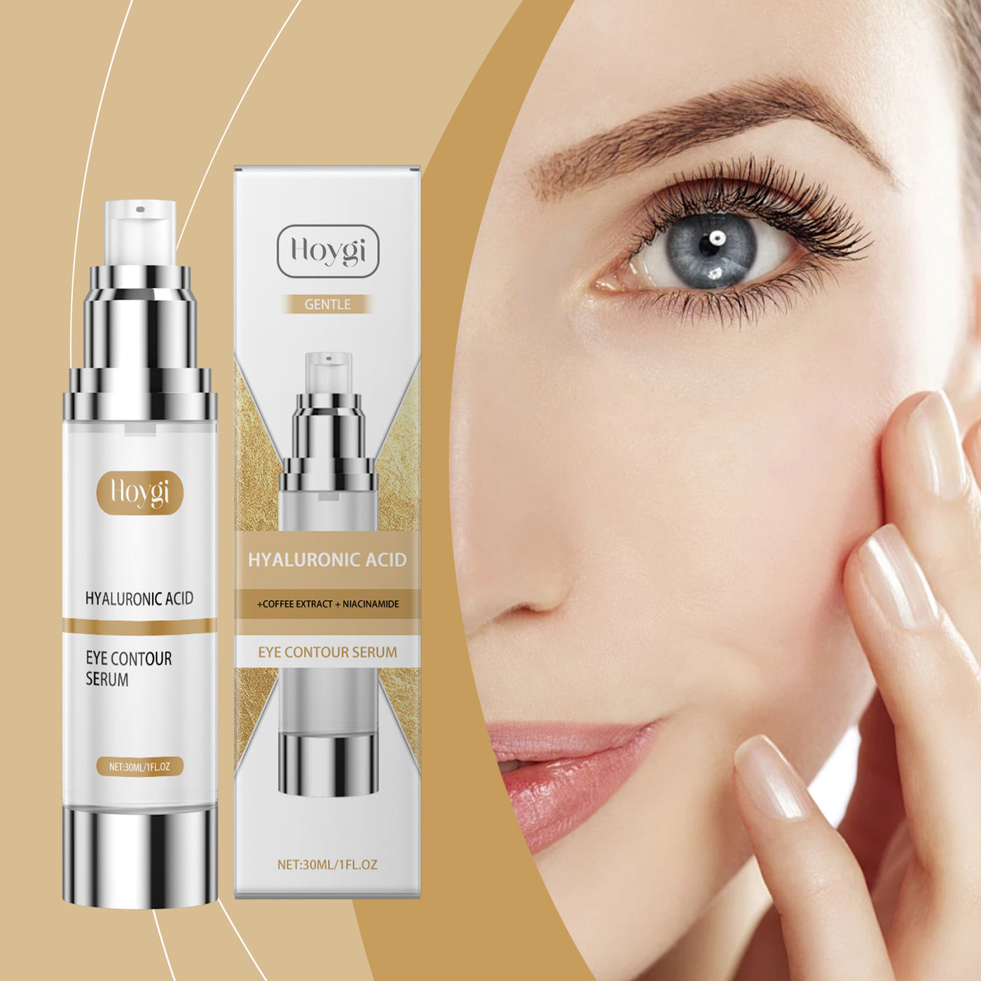 Eye Contour Serum con Ácido Hialurónico y Niacinamida – Xyrose