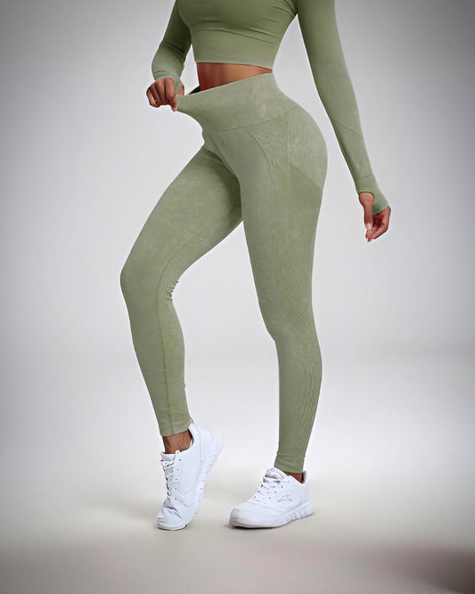 Quick-drying Seamless Washing Yoga Exercise Long Sleeve Trousers Suit