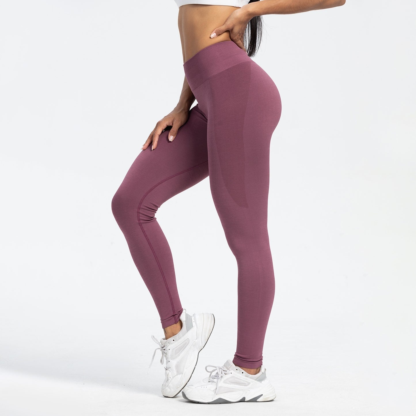 Women's Sports Fitness Pants Seamless Hip Raise High Waist Yoga Pants