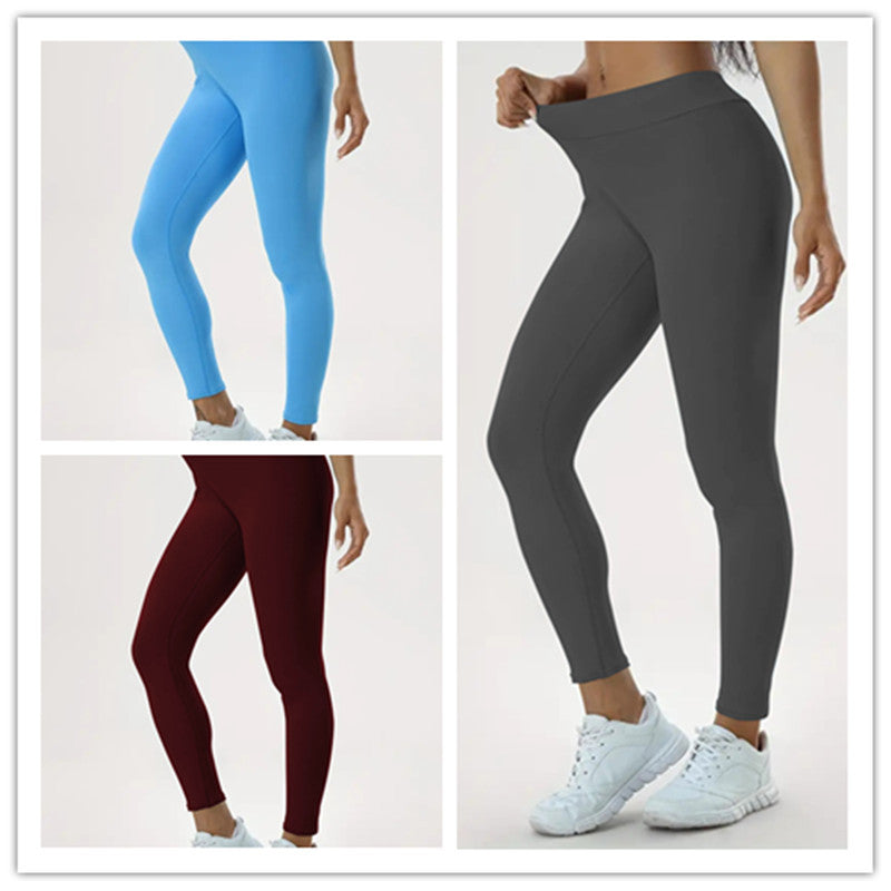 Pantalones de Yoga para Mujer – Cintura Alta, Elásticos y Ajustados para Fitness.