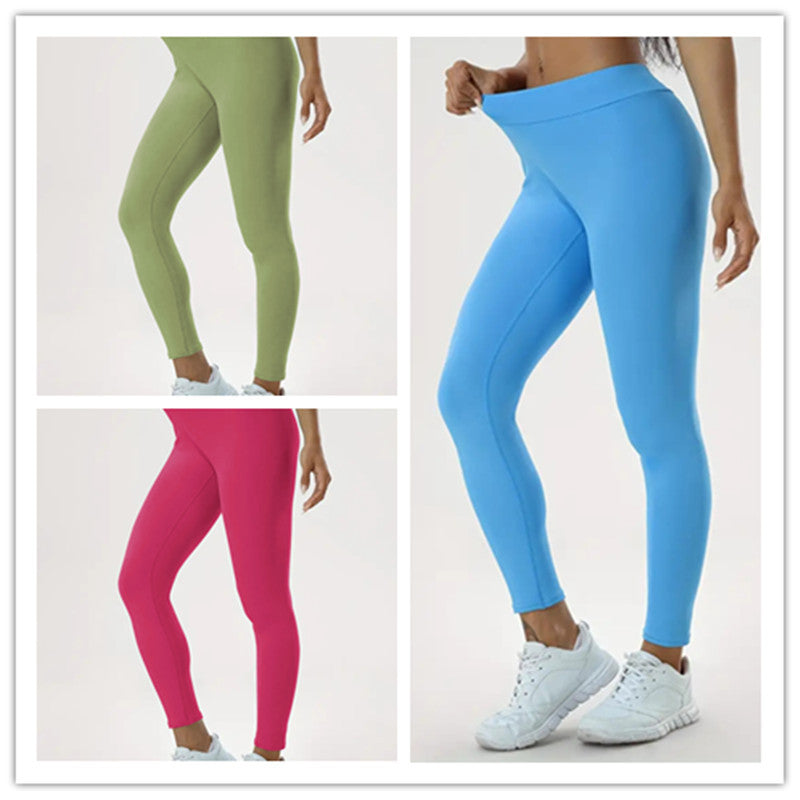 Pantalones de Yoga para Mujer – Cintura Alta, Elásticos y Ajustados para Fitness.